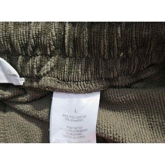 Hippy Rose Velour Soft Stretchy Ribbed Corduroy Elastic Waist Jogger Pants Sz L - Picture 4 of 4